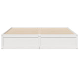 Bed Frame without Mattress White 180x200 cm Super King Solid Wood Pine 3282367
