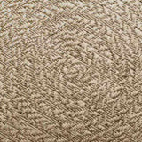 Rug ZIZUR Beige 120x120 cm Jute Look Indoor and Outdoor 4010406