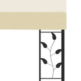 Wall-mounted Gazebo 4x3x2.5 m Cream 47998