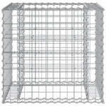 Garden Bench with Gabion Basket Impregnated Wood Pine 3196247