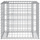 Garden Bench with Gabion Basket Impregnated Wood Pine 3196247