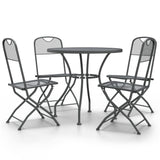 Garden Dining Set Anthracite Expanded metal mesh Medium Foldable 3084712