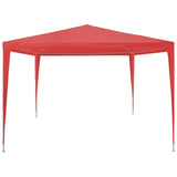 Party Tent Red 300 x 300 x 255 cm PE and Steel 42032988