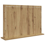 Vanity Mirror Rectangular Artisan Oak 80 x 55 x 18 cm 868300