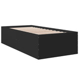 Bed Frame without Mattress Black 90x190 cm Single 3280973