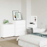 Storage Cabinet White 80 x 31 x 81 cm Engineered Wood 888847