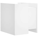 Bedside Cabinet White 45x50x50 cm Engineered Wood 848283