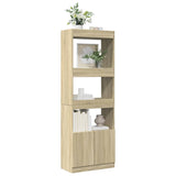 Highboard Sonoma Oak 63x33x180 cm Engineered Wood 3309602