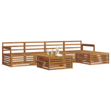 Outdoor Sofa Set 6 pcs Natural Solid Acacia Wood 3373324