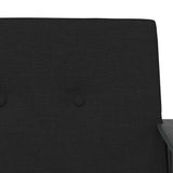 Armchair Black 59 x 75 x 78 cm Fabric 42017692