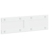 Wall-Mounted Headboard HAARLEM High Gloss White Engineered Wood 896939