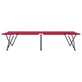 Folding Camping Bed 2 pcs Red 206 x 76 x 74 cm Oxford fabric 42003170