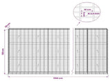 Gabion with 3.5 mm Wire and 5x10 cm Mesh 1150x30x150 cm 3462761