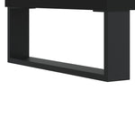 ZNTS 3 Piece Bathroom Furniture Set Black Engineered Wood 3190308