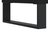 ZNTS 3 Piece Bathroom Furniture Set Black Engineered Wood 3190308