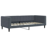 Daybed with Trundle&Drawers without Mattress Dark Grey 90x190 cm Single 3196786