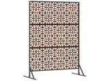 Privacy Screen Grey 100 x 50 x 180 cm Weathering Steel 868576
