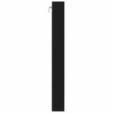 Vitrine Cabinet Black 100x8.5x75 cm Engineered Wood 847934