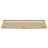 Stair Mats 15 pcs 65x21x4 cm Gold Rectangular Edge 326202