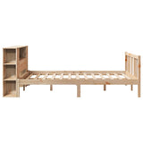 Bookcase Bed without Mattress 120x200cm Solid Wood Pine 3322279
