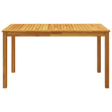 5 Piece Garden Dining Set 140x80x74 cm Solid Wood Acacia 3295257
