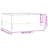 Garden Raised Bed 100x100x41 cm Corten Steel 824516