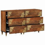 Sideboard 2 pcs Honey brown 60 x 33.5 x 75 cm Solid Mango wood 3310145