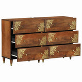 Sideboard 2 pcs Honey brown 60 x 33.5 x 75 cm Solid Mango wood 3310145