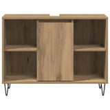 Bathroom Cabinet Artisan Oak 80 x 33 x 60 cm Engineered Wood 873896