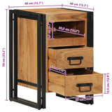 Bedside Cabinet 40x40x59 cm Solid Wood Acacia 4016699