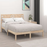 Bed Frame without Mattress 200x200 cm Solid Wood Pine 3104238