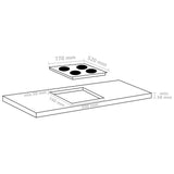 Induction Hob with 4 Burners Touch Control Glass 77 cm 7000 W 51439