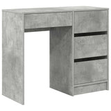 Desk Concrete Grey 90 x 37.5 x 75 cm Engineered Wood 869493