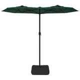 Double-Head Garden Parasol Green 316x145 cm 362962