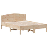 Bed Frame without Mattress 135x190 cm Double Solid Wood Pine 842606