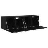 Wall Cabinet 2 pcs 120 x 36.5 x 35 cm Engineered Wood Black Oak 3445760