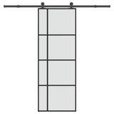 Sliding Door with Hardware Set 76x205 cm ESG Glass&Aluminium 3332912