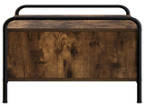 Coffee Table Smoked Oak 50 x 49 x 41 cm Engineered Wood 8013592
