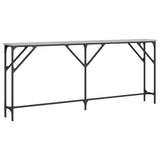 Console Table Grey Sonoma 180x23x75 cm Engineered Wood 837770