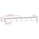 Wall Cabinets 2 pcs Black 102x30x20 cm Engineered Wood 3115901