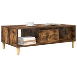 Coffee Table Smoked Oak 102 x 55 x 35 cm Engineered Wood 876193