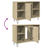Bathroom Cabinet Sonoma Oak 80x33x60 cm Engineered Wood 849680