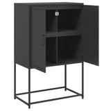Highboard Black 68.5x38.5x107 cm Steel 846506