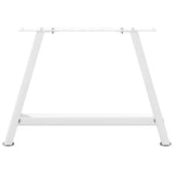 ZNTS Coffee Table Legs A-Shaped 2 pcs White 70x cm Steel 4012841