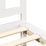 Bed Frame without Mattress White 120x190 cm Small Double Solid Wood 3105376