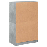 Highboard with Doors Concrete Grey 68x37x109 cm Engineered Wood 3295853
