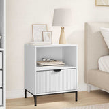 Bedside Cabinet White 49 x 36 x 61 cm Engineered wood 883474