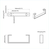 Furniture Feet 12 pcs Black 546 x 40.5 x 100 mm Iron 864817