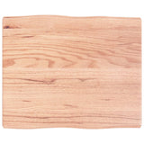 Table Top Light Brown 60x50x cm Treated Solid Wood Live Edge 363933