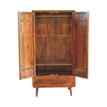 Curved Chestnut Wardrobe IN3589